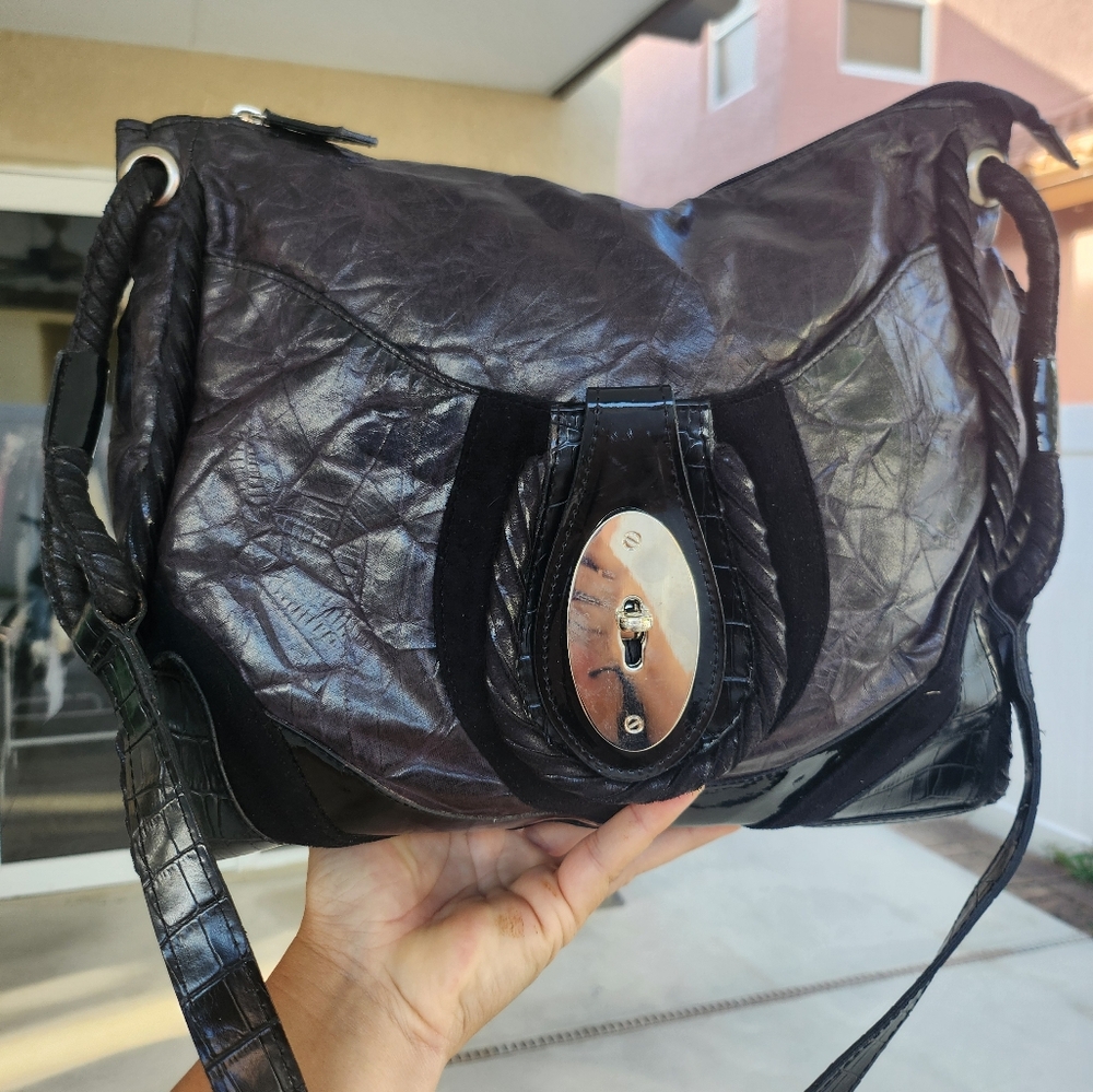 Braccialini leather shoulder bag